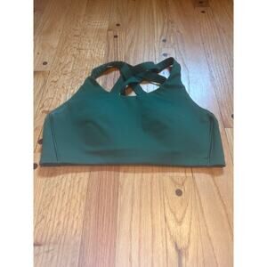 Lululemon Wunder Train Long Line Bra Evergreen Womens Sz 36 C